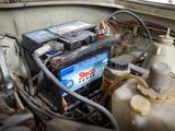 a car battery in the back of a truck