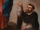 an image of a painting of a man holding a rosary in his hand