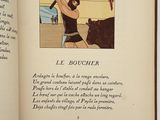 an open book with a picture of a woman in a bathing suit on it