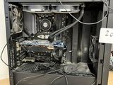 a black computer case with wires and wires in it