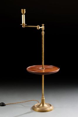 an image of a lamp that is on a table