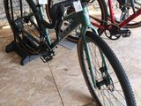 two bikes parked next to each other on the floor
