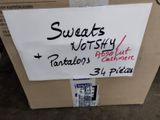 a cardboard box with a sign on it that says sweets