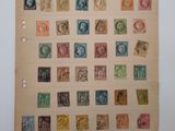 a picture of a wall with a lot of stamps on it