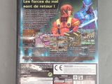 the back cover of a video game with a picture of a man and a woman