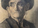 portrait of an old man with a hat on his head