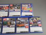 a lot of video games on the table together