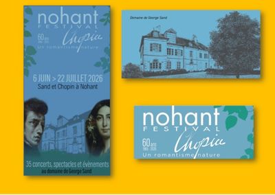 three posters for a movie with a yellow background and a picture of a building