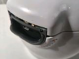 a close up view of a toaster that is on a counter