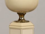 a lamp that is sitting on top of a table