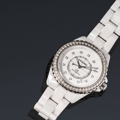 CHANEL J12 AUTOMATIC Montre-bracelet en céramique blanche et… - Photo 1