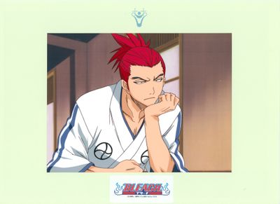 une image d'anime représentant un homme aux cheveux roux portant une chemise blanche