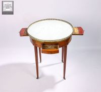 Table bouillotte en acajou (photo 6)