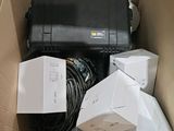 a box full of electronic equipment in a box