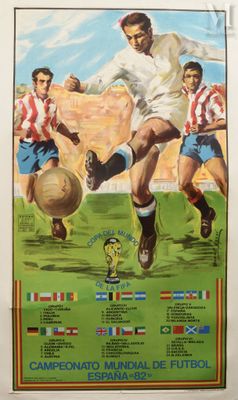 Mondial 1982. Affiche de présentation du Championnat du Mond…