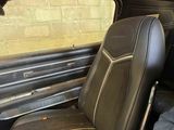 a black seat in the back of a car