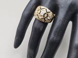 an image of a close up of a person ' s hand with a ring on it