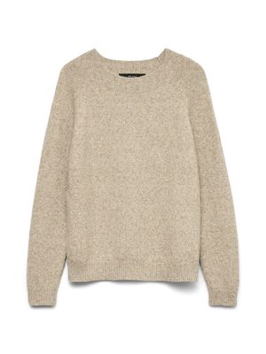 VERO MODA - Haut en maille VMDOFFY - Taille M - Beige chiné …
