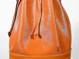 Sac seau Louis Vuitton en cuir Epi orange