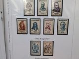 a picture of a picture of a collection of stamps on display