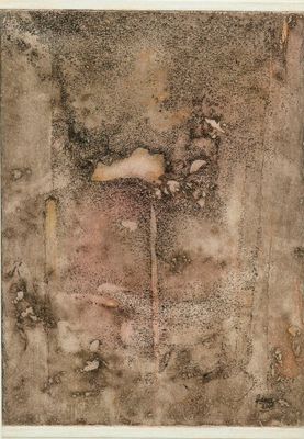 an image of a painting of a person laying down on the ground