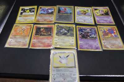 lot de 11 cartes Pokémon RARE wizard, jungle, neo discovery,…
