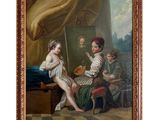 une image représentant un tableau où figurent deux femmes et un enfant