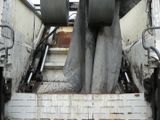 a train that is going down the tracks with no passengers