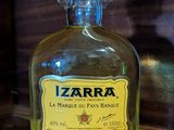 a bottle of liquor that is sitting on a table