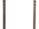 an image of a gold frame with a white background