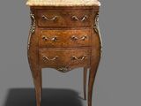 commode ancienne en bois avec dessus en marbre