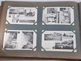 a book opened to show pictures of people and buildings