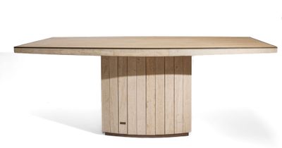 an image of a wooden table with a wooden top