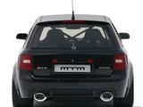 the back end of a black car with the license plate of a car
