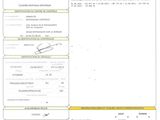 a close up of a document with a barcode on it