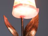 a lamp that is sitting on top of a table