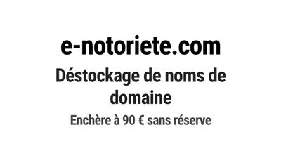 Nom de domaine e-notoriete.com.