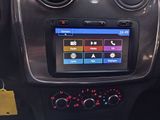 a picture of a car dashboard with a car radio in it