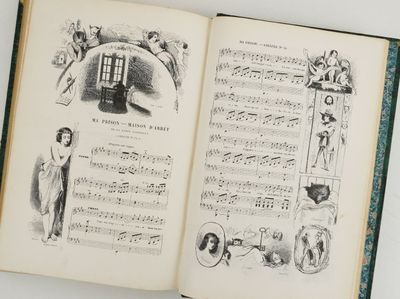 un livre ouvert sur lequel est dessiné un homme et une femme