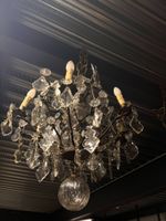 Lustre de style Louis XV en bronze doré, verre et cristal, X… (photo 2)