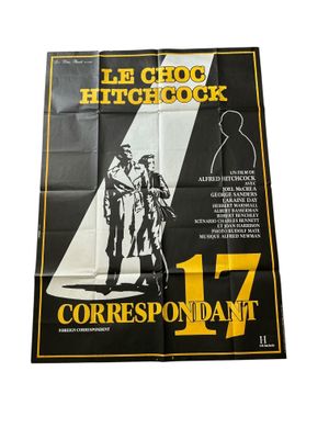 Affiche du film « Correspondant 17 » de Alfred Hitchcock ave…