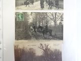 a picture of a book with pictures of people riding horses