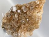 crystals are arranged on a white surface with a white background