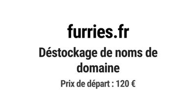 Nom de domaine furries.fr. Catégorie: Art et culture.