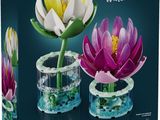 une boîte de nénuphars en Lego contenant une fleur