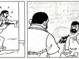 comic strip of a man playing a guitar and another man playing a guitar