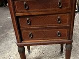 commode ancienne en bois avec dessus en marbre