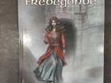 the cover of a book with a picture of a woman in a red coat