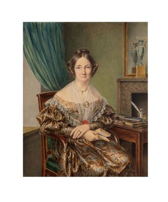 Eliza le Guars ou LE GUAY Portrait de femme