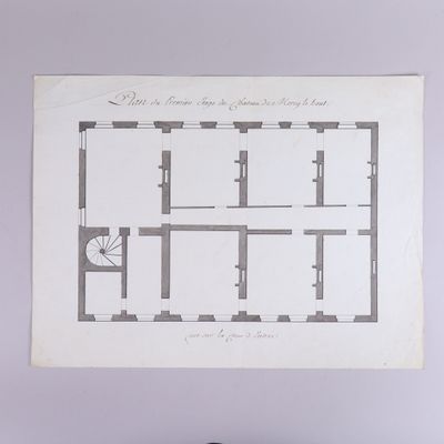 un plan d'étage d'un bâtiment